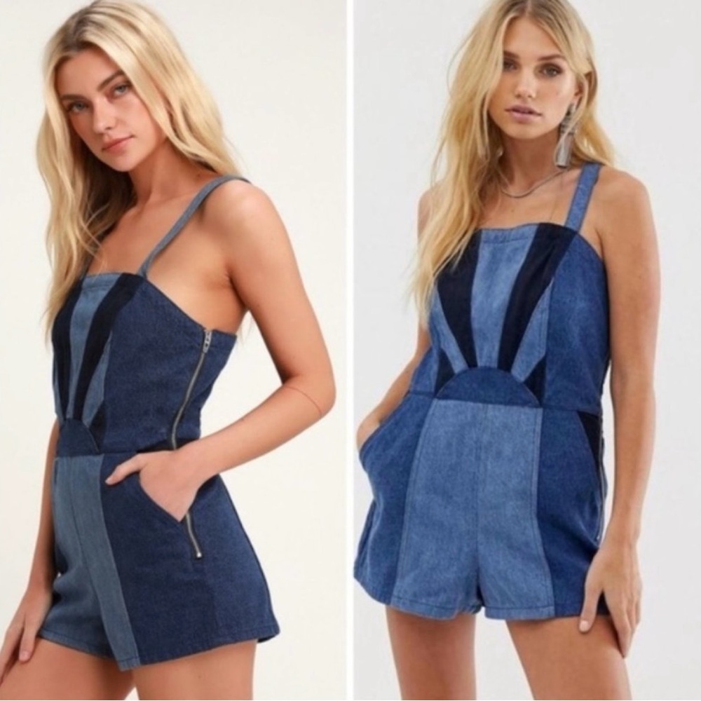 Blank NYC Denim sunburst romper - festival ready boho 31